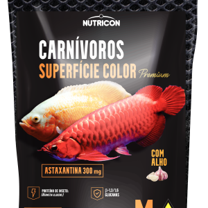 Ração Nutricon Carnivoros Superfície Color M 700g Com Alho