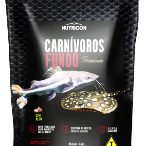 Ração Para Peixes Carnívoros Fundo Nutricon Com Alho 1kg Bag