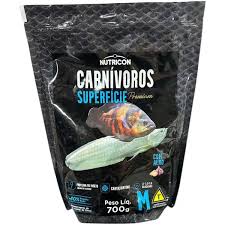 Ração Peixe Carnívoros Superfície M 700g Nutricon Bag