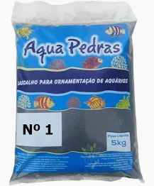 Substrato Basalto Black Aquários e Jardins N°1 5kg