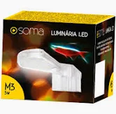 Luminaria Led Soma M3 Transparente (5w) Led Branco 127v