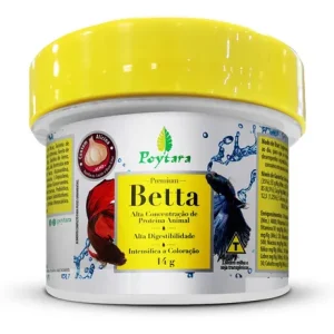 Raçao Para Peixe Beta Poytara Betta 14g Premium