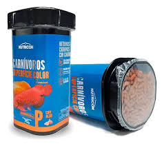 Ração Nutricon Carnivoros Superfície Color P 70g Com Alho
