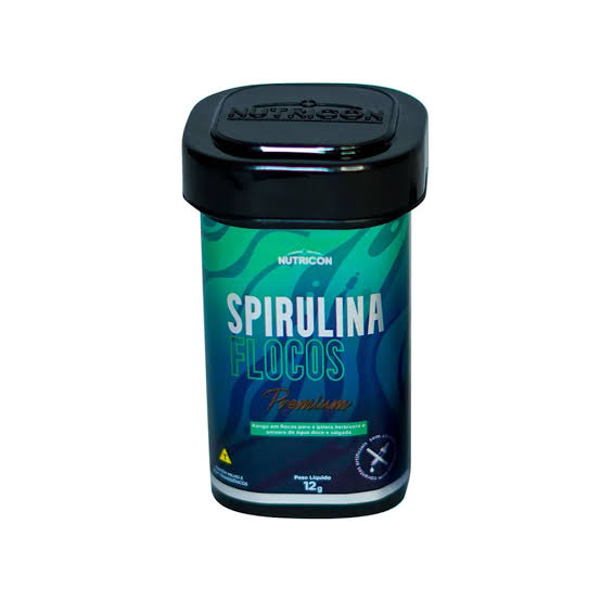 Ração Spirulina Flocos 12g Premium Nutricon