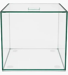 Aquário Cubo Vidro 30x30x30cm Com Tampa 27 Litros